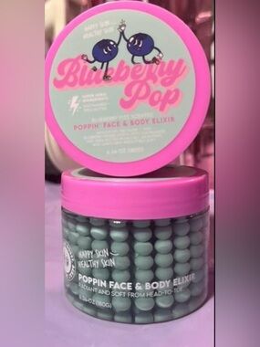 NWT Blueberry Pop Poppin face and body elixir by Happy Skin Healthy Skin